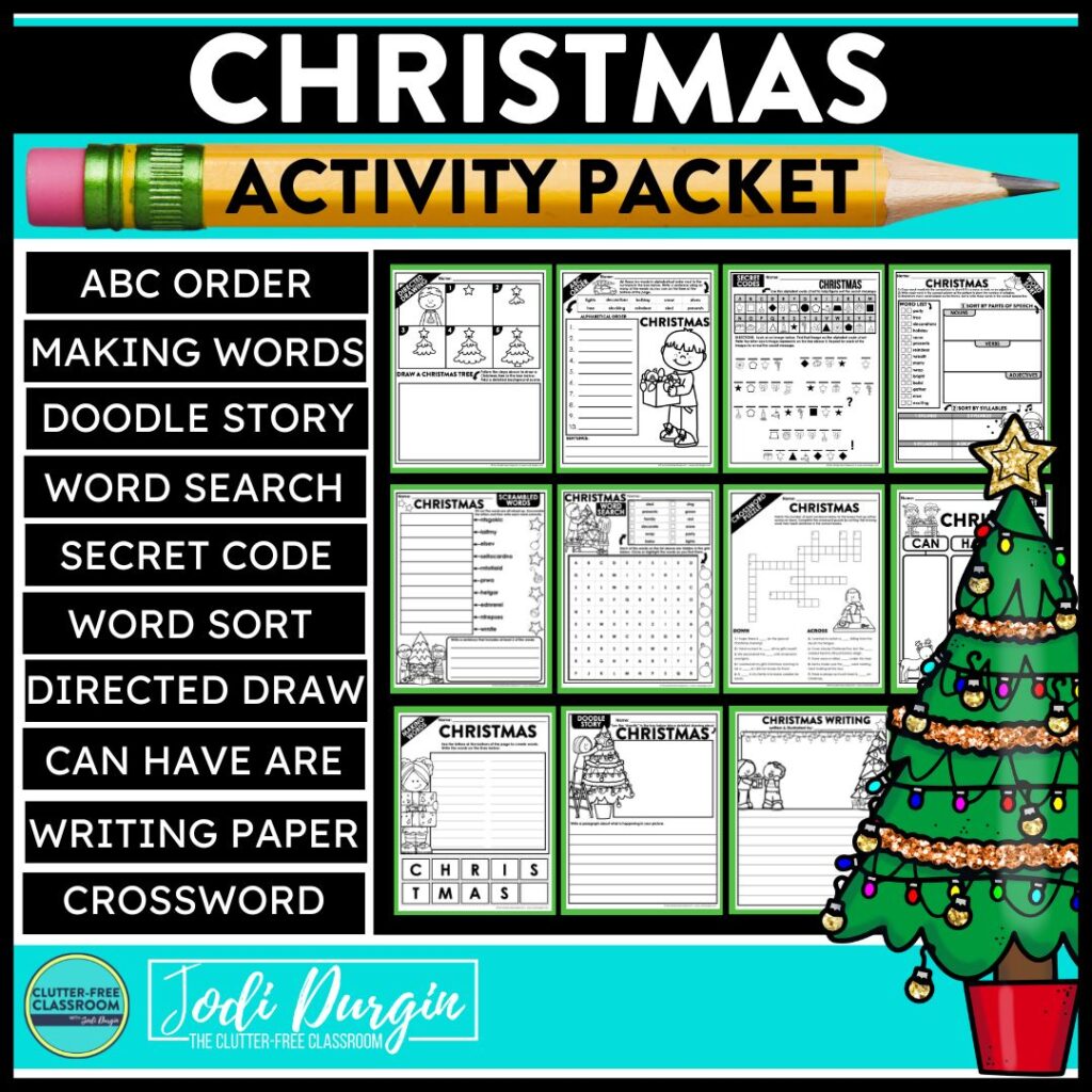 christmas activity packet