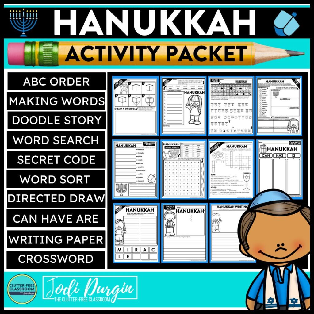 hanukkah activity packet