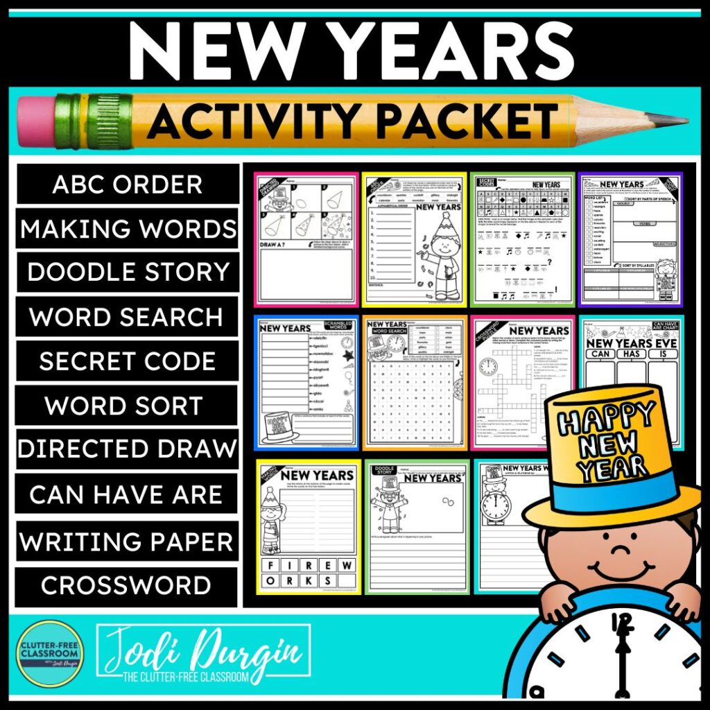 new years activity packet