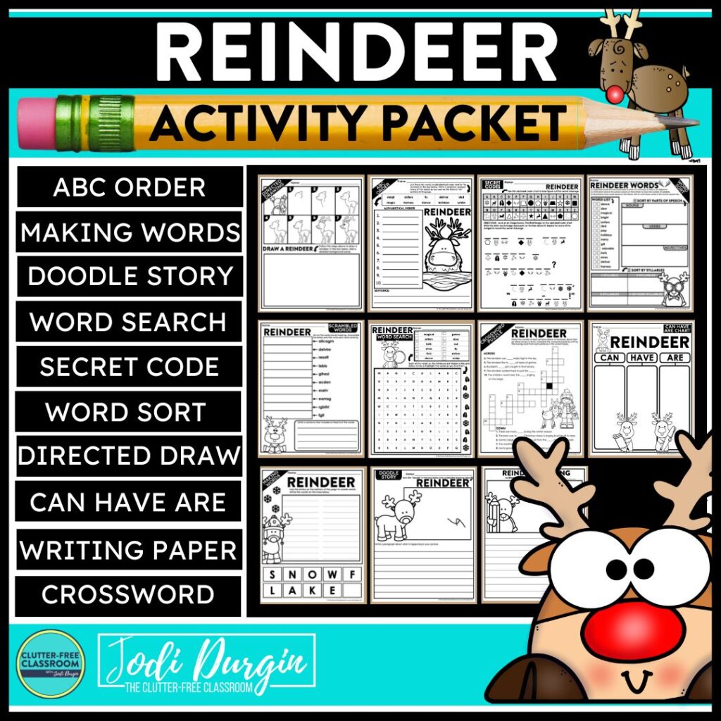 reindeer activity packet