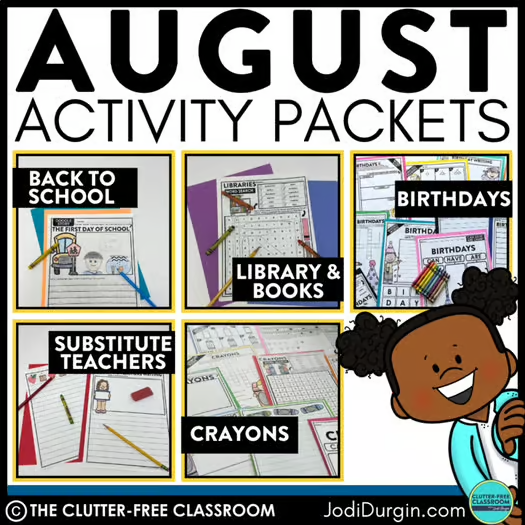 August activity packets