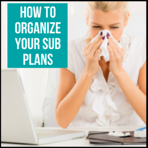 how to organize your sub plans