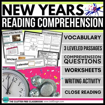 New Year's reading comprehension activities