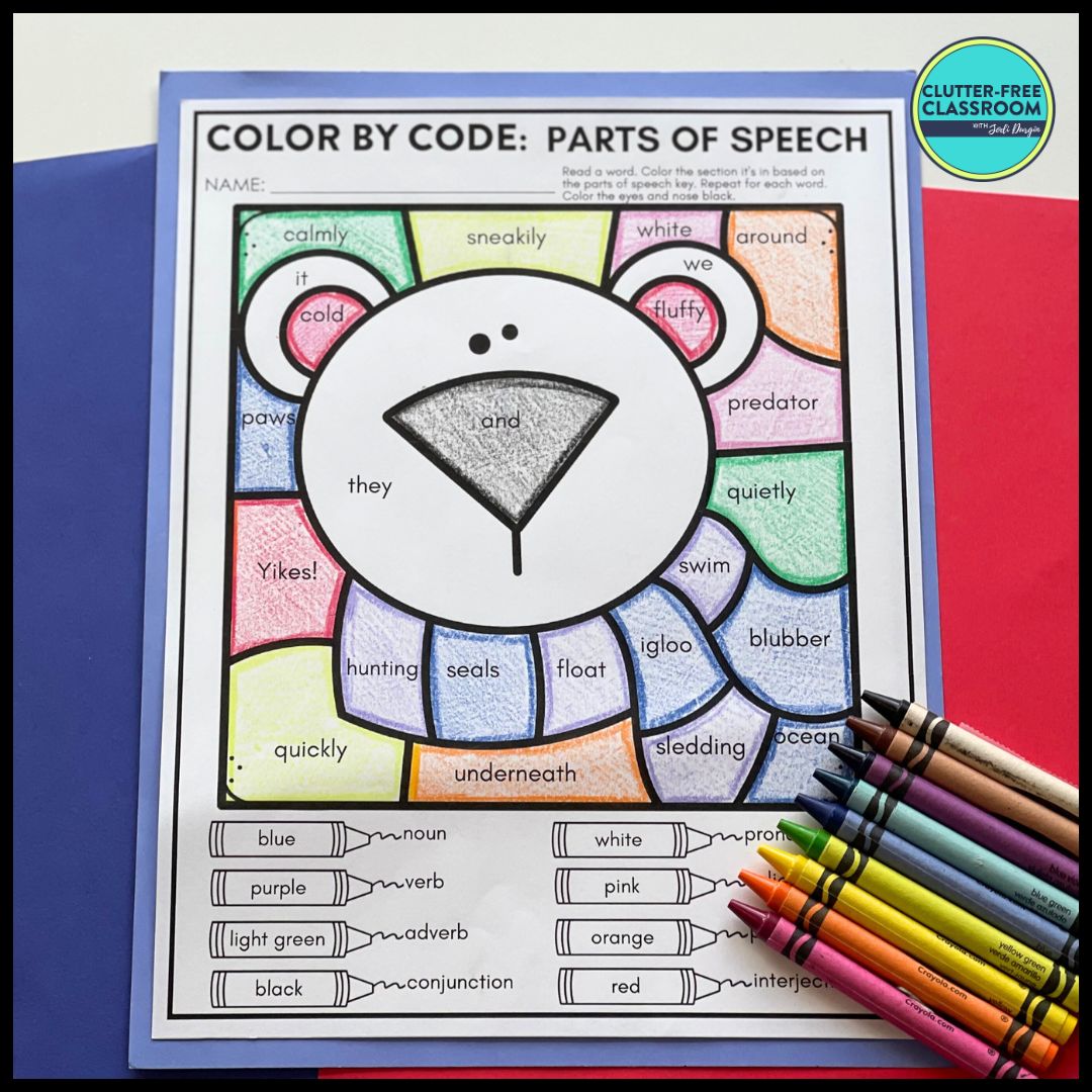 polar bear color by code activity