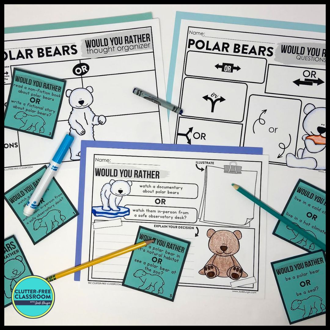 polar bear would you rather activities