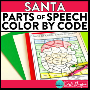 Santa parts of speech color by code activity