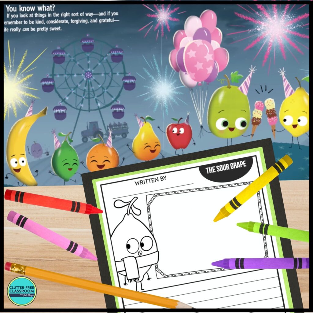 The Sour Grape writing activity