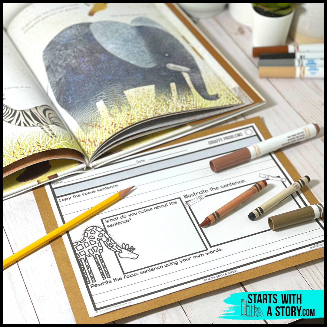 Giraffe Problems book activity