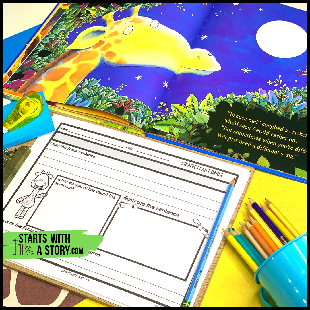 Giraffes Can't Dance book activity