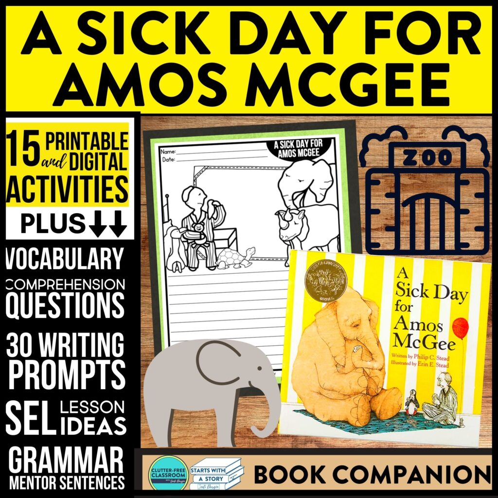 A Sick Day for Amos McGee book companion