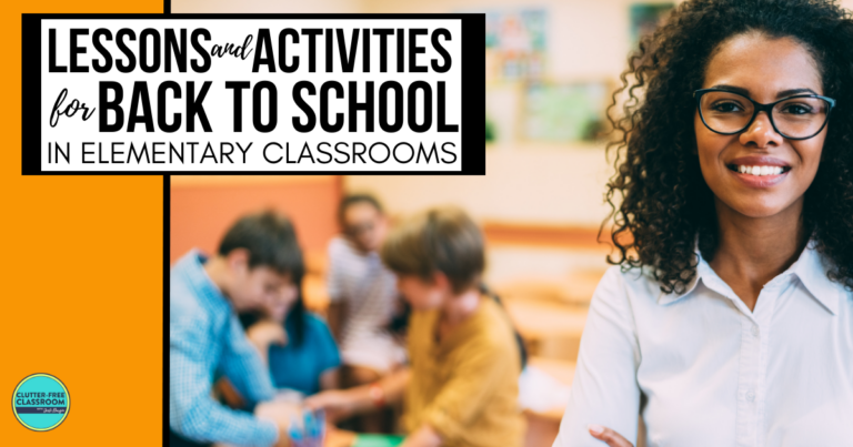 Back to School Activities for Elementary Students in 2026 - Teaching ...