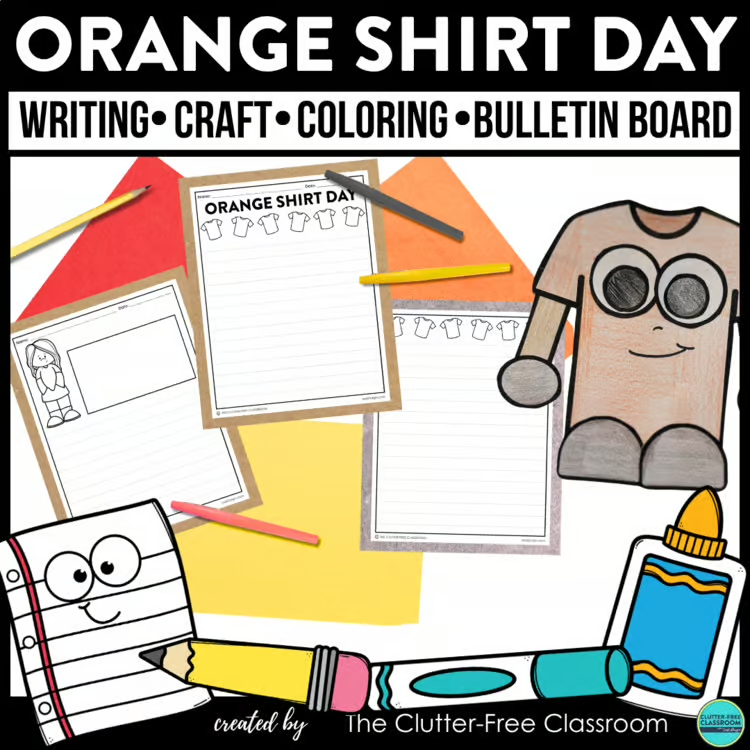 Orange Shirt Day craft and writing project