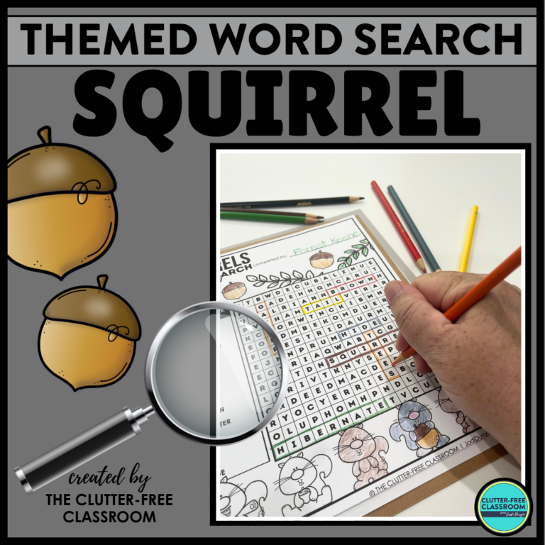 squirrel word search