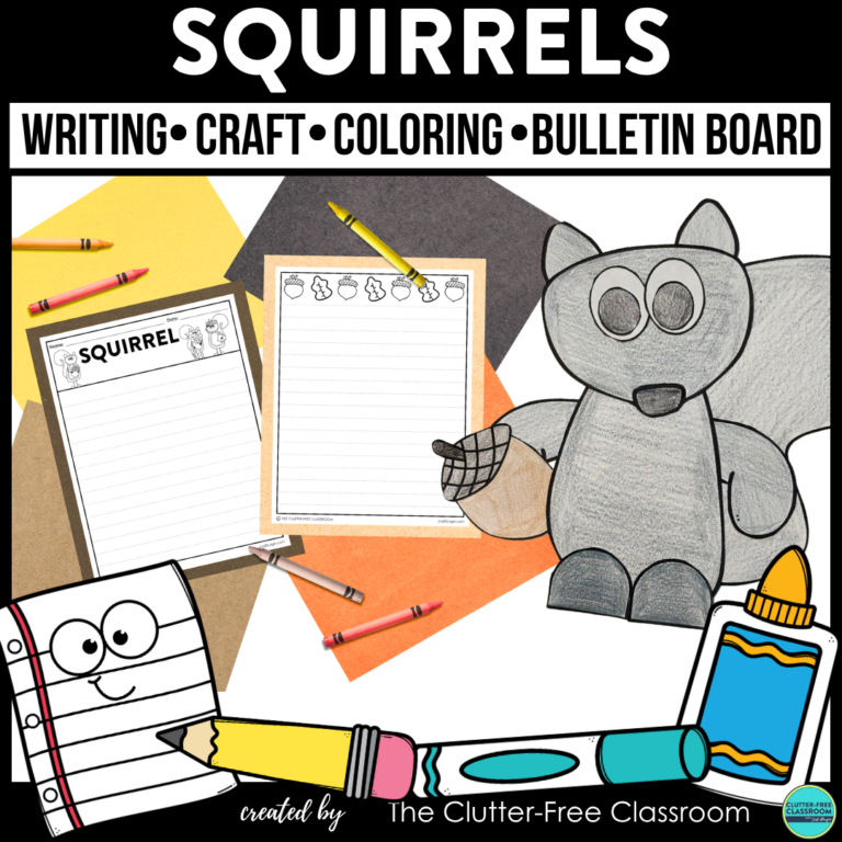 squirrel writing and craft project