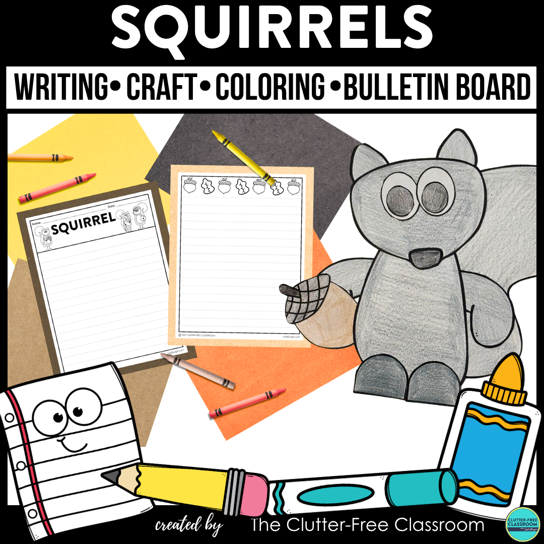 squirrel writing and craft project