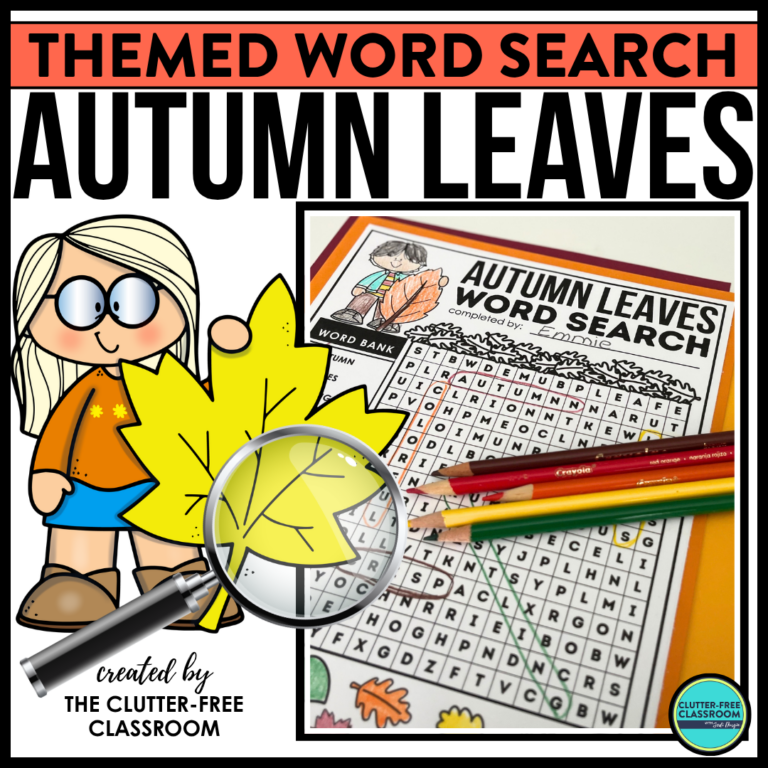 autumn leaves word search