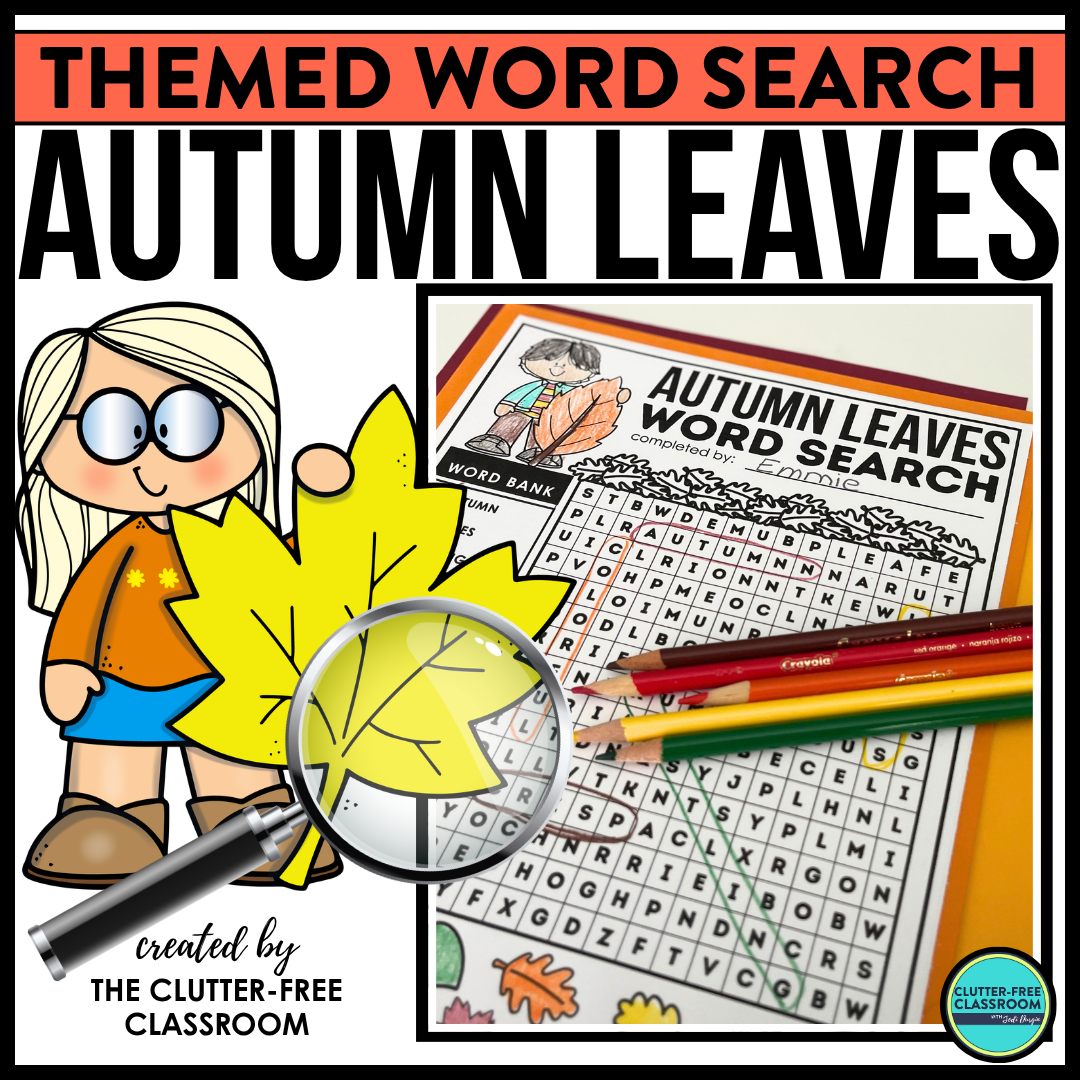 autumn leaves word search