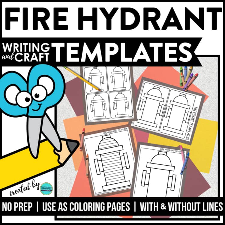 fire hydrant craft templates