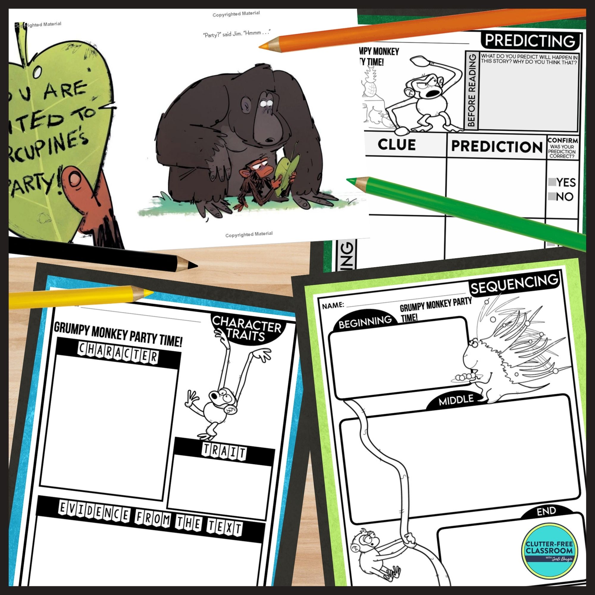 Grumpy Monkey Party Time! Activities and Lesson Plans for 2024 ...