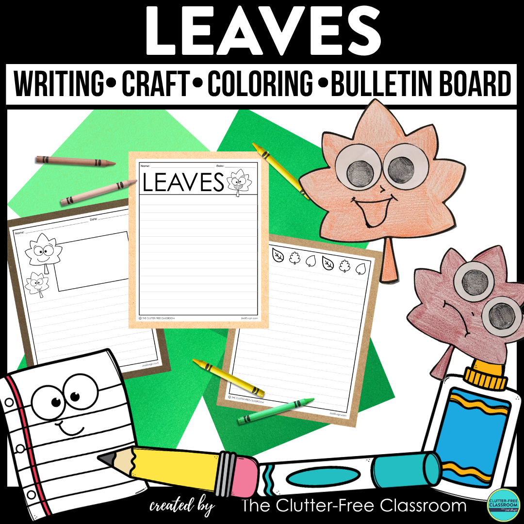 leaves writing and craft project