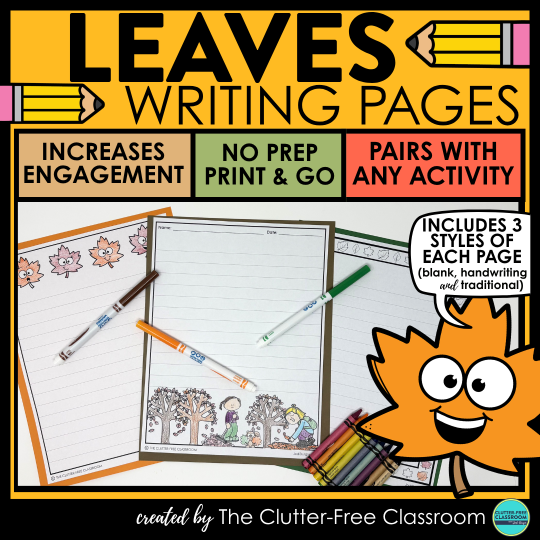 leaves-themed writing paper