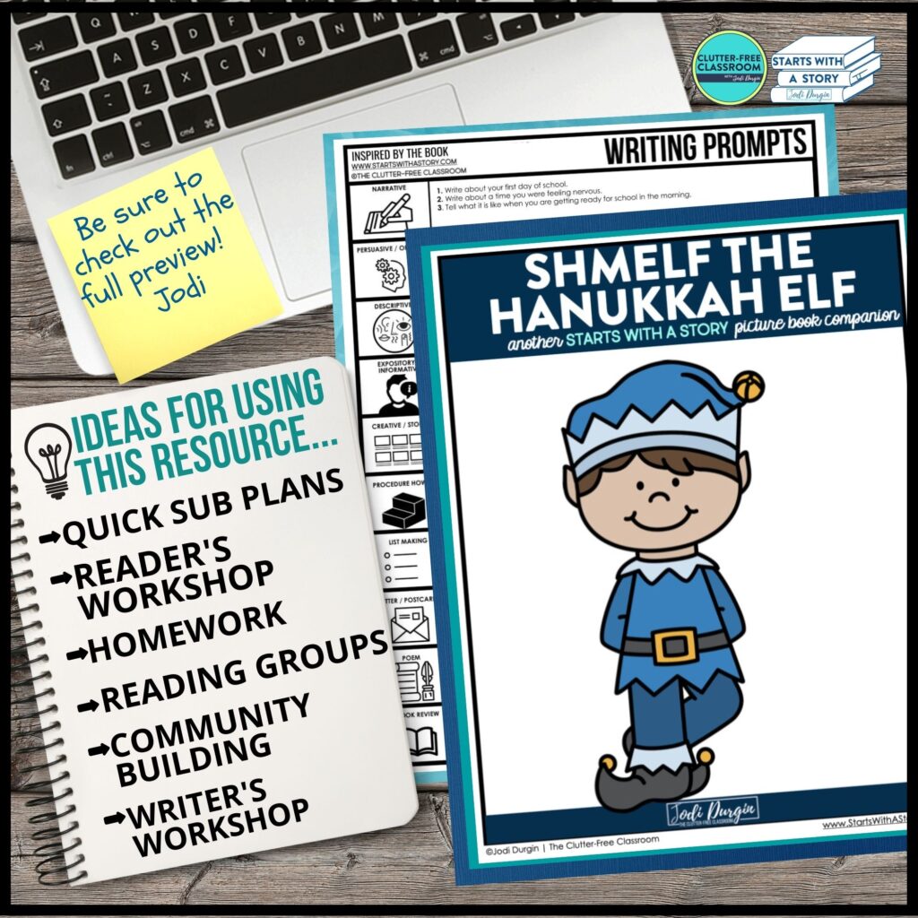 Shmelf the Hanukkah Elf book companion