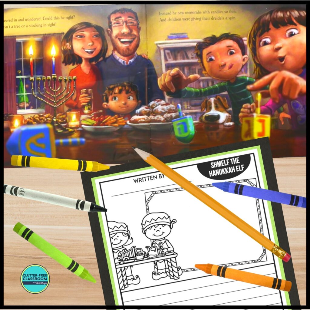 Shmelf the Hanukkah Elf book companion activities