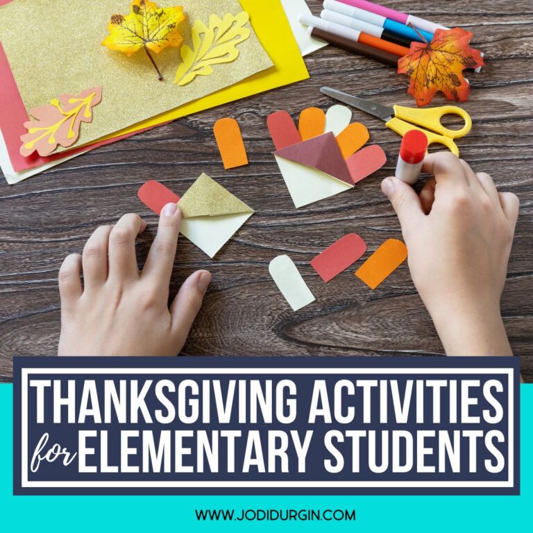 Thanksgiving activities for elementary students