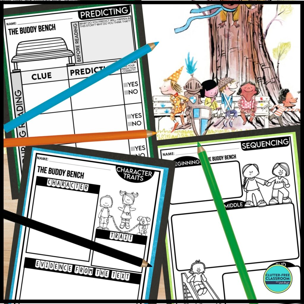 The Buddy Bench book companion activities