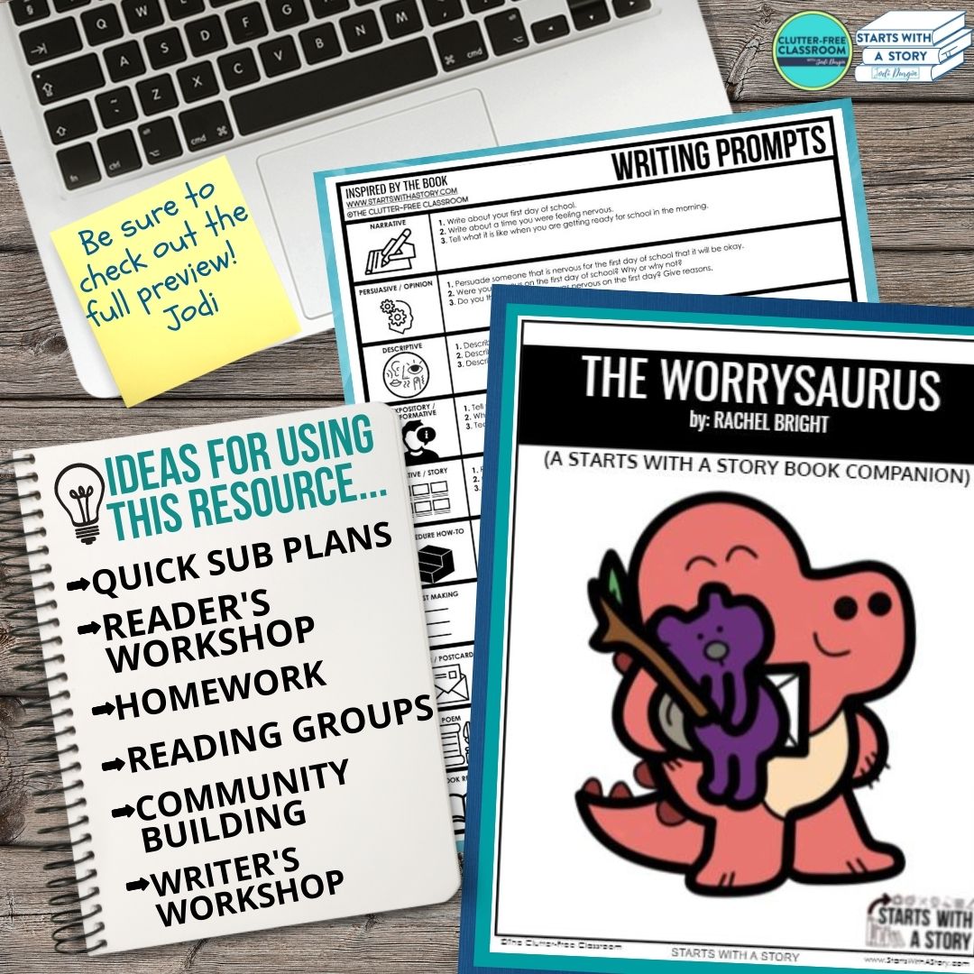 The Worrysaurus Activities and Lesson Plans for 2025 - Teaching with ...