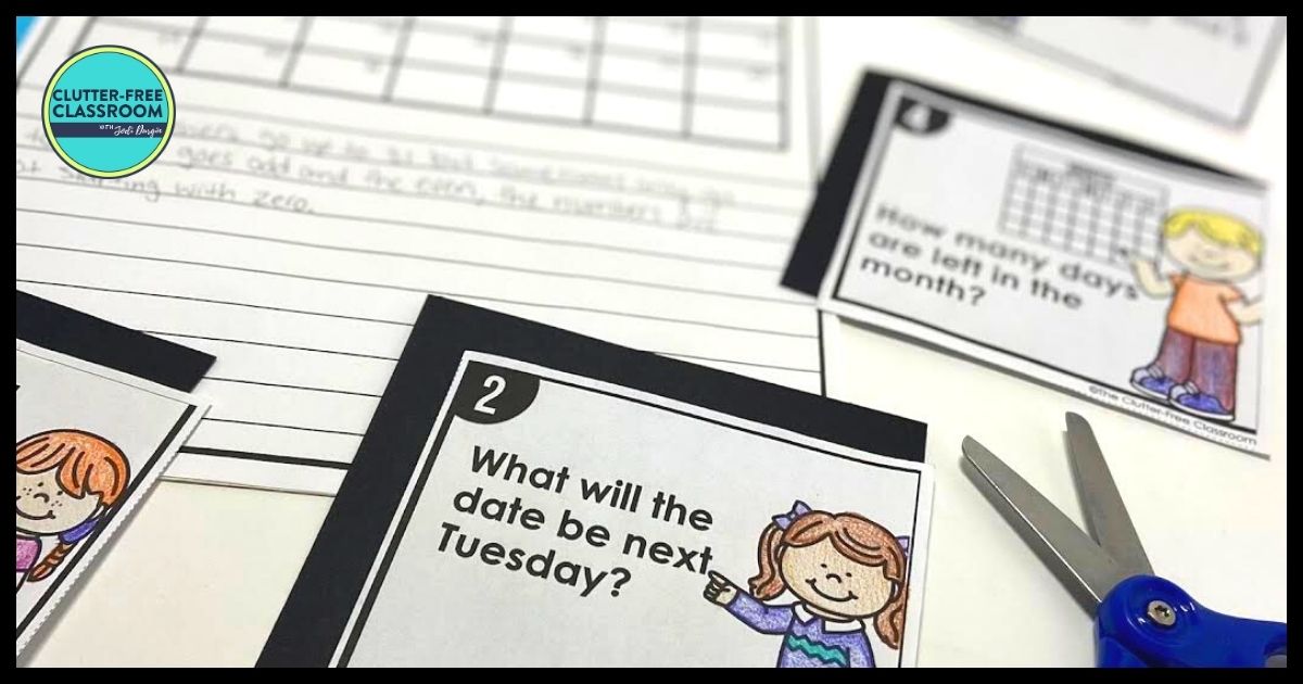 Calendar activities for elementary students 2025 teaching with jodi