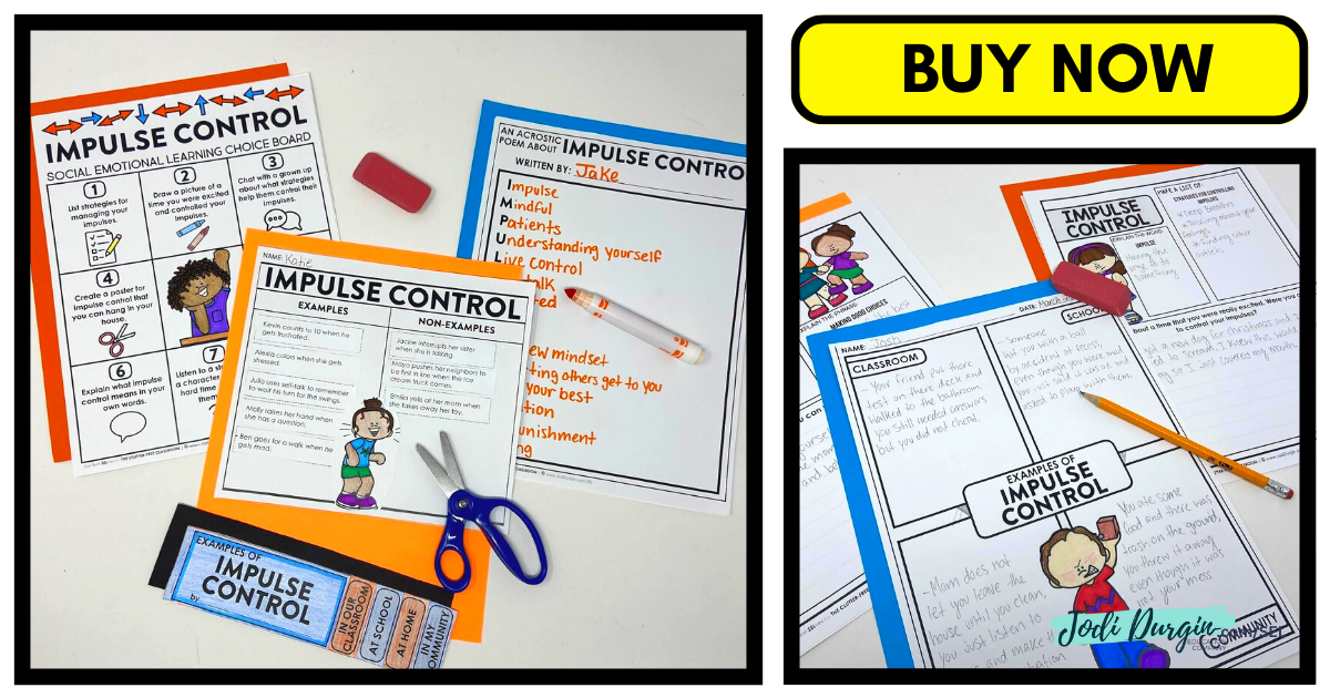 How to Teach Impulse Control to Elementary Students in 2025 - Teaching ...