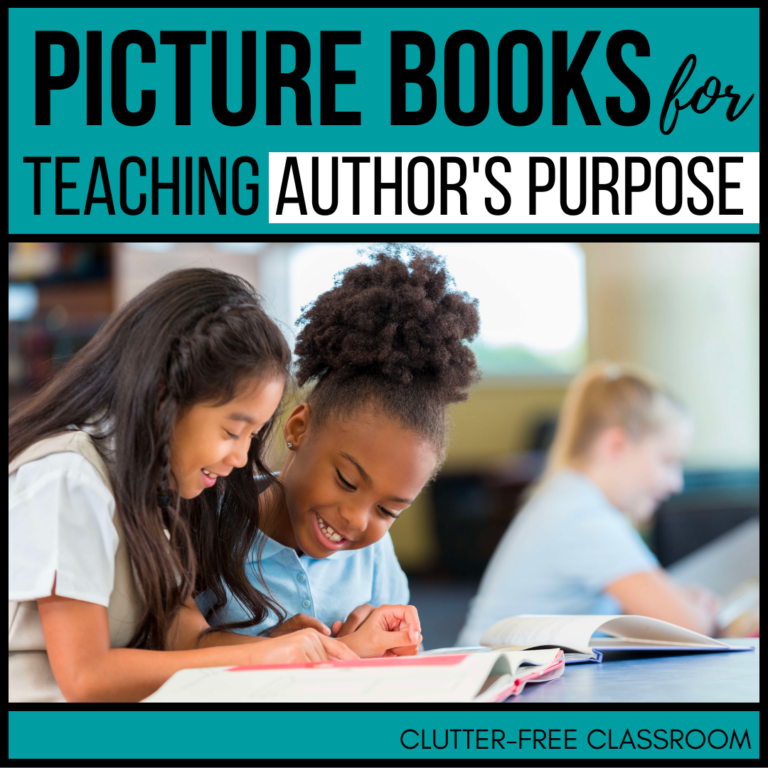 books for teaching author's purpose