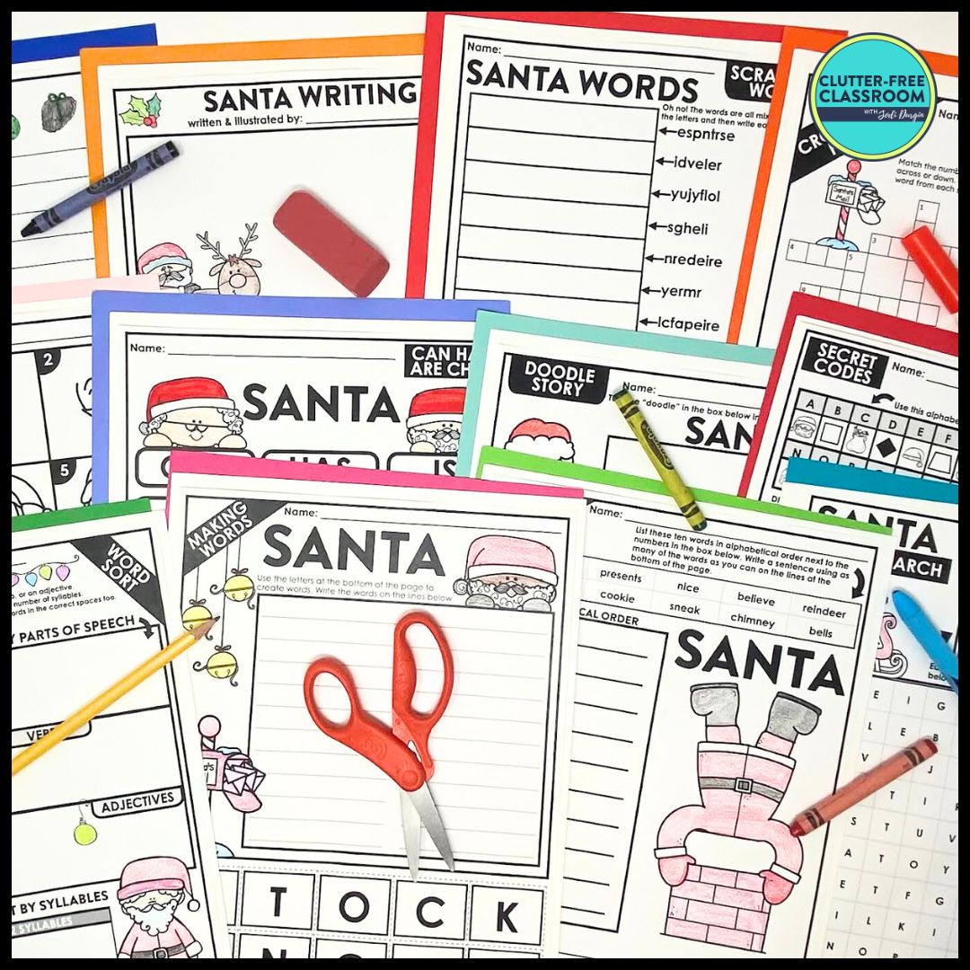 Santa Claus activity packet