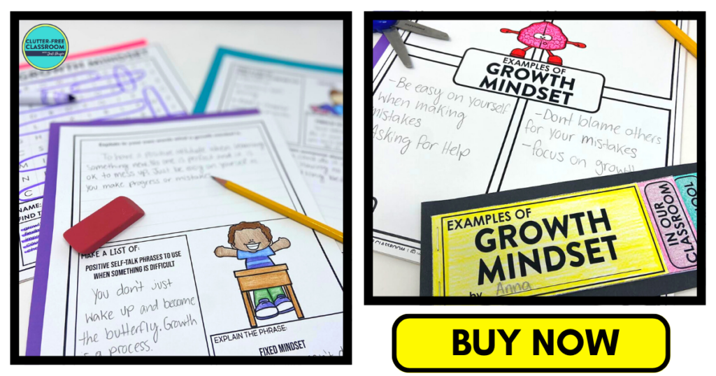 growth mindset writing activities