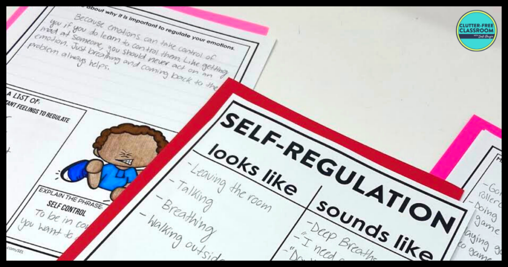 self-regulation writing activities