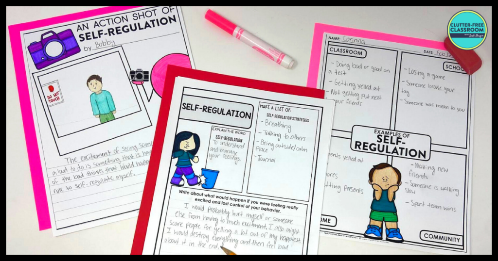 self-regulation writing activities