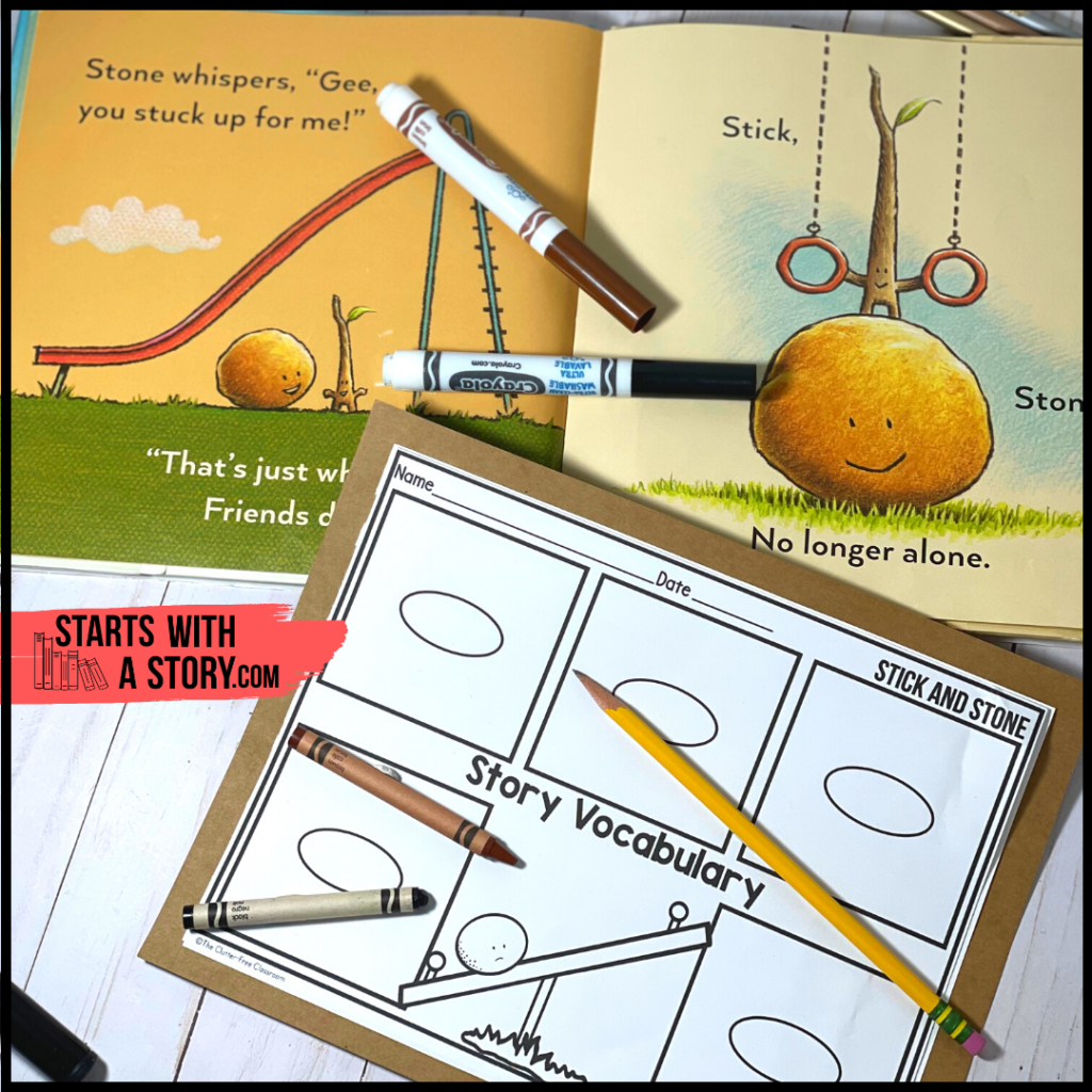 Stick and Stone book and activity