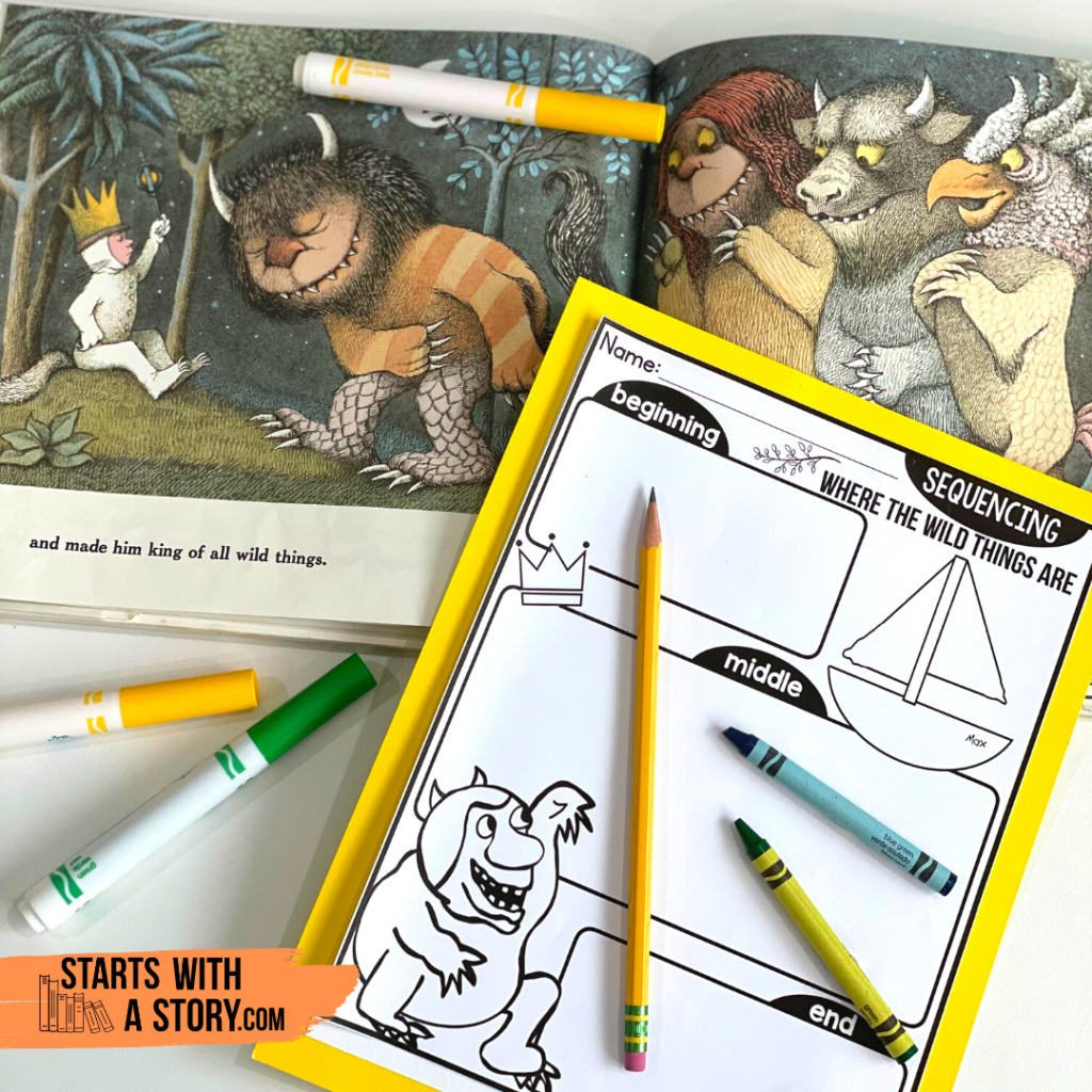 Where the Wild Things Are book and activity