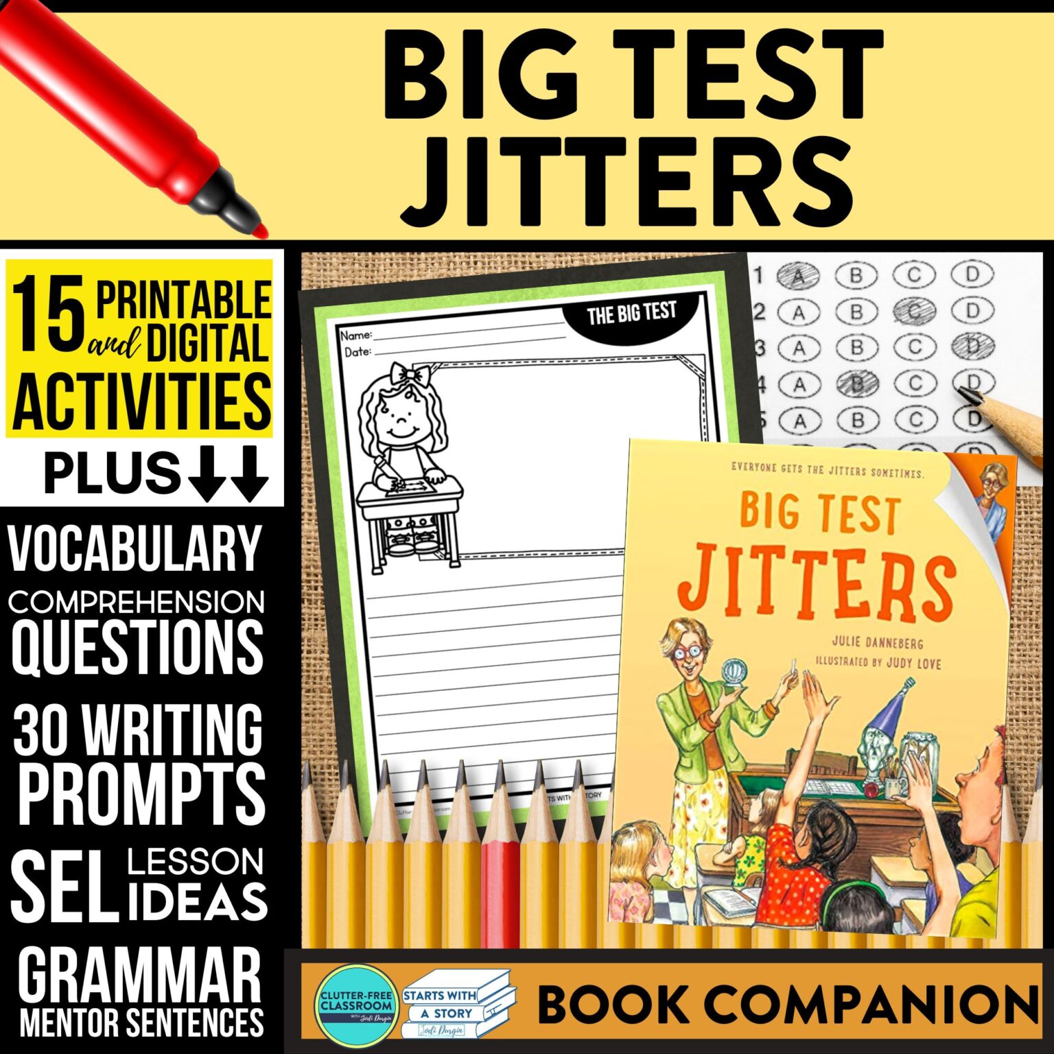 Big Test Jitters Activities and Lesson Plans for 2023 - Clutter-Free ...