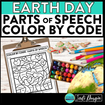 Earth Day color by code activity