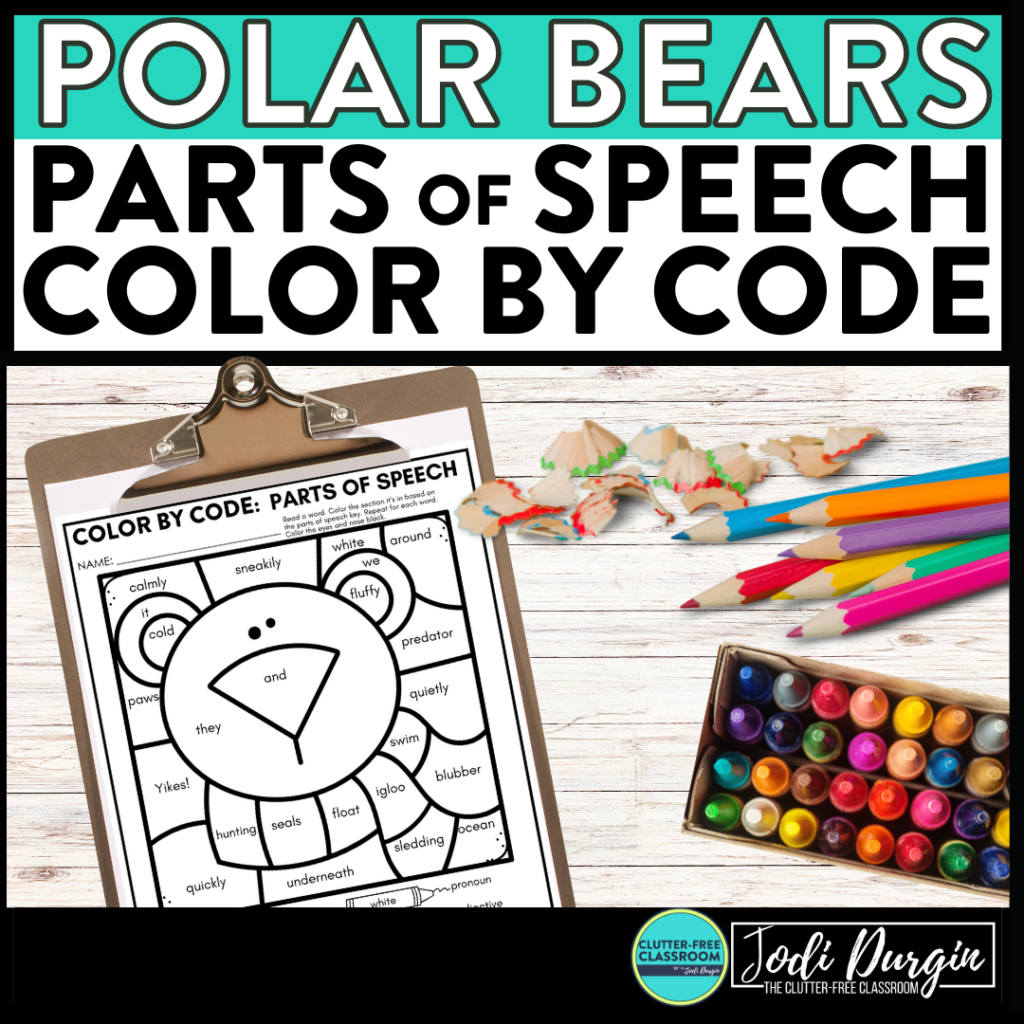 polar bear color by code activities
