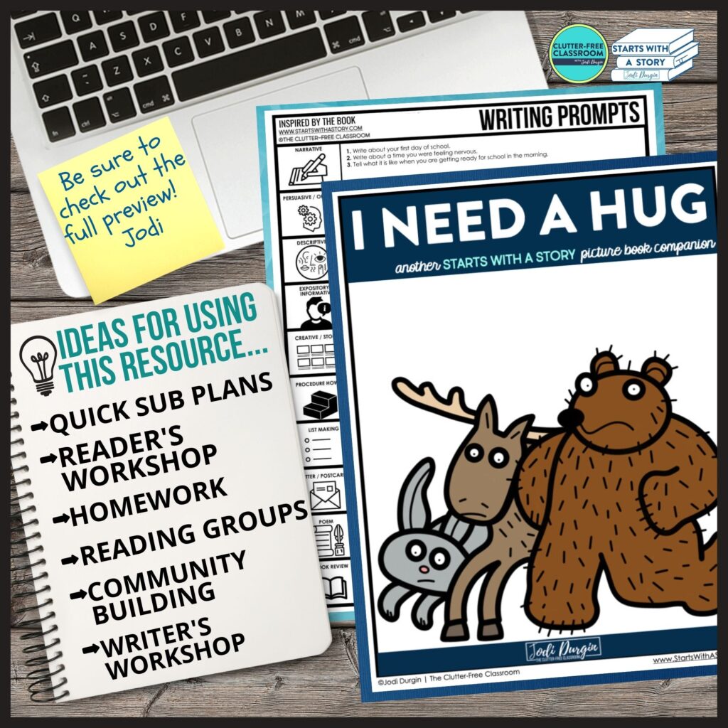 I Need a Hug book companion