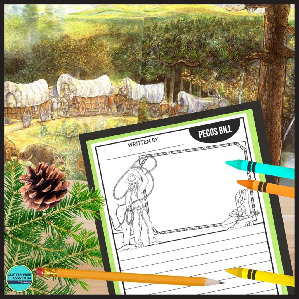 Pecos Bill book and writing activity