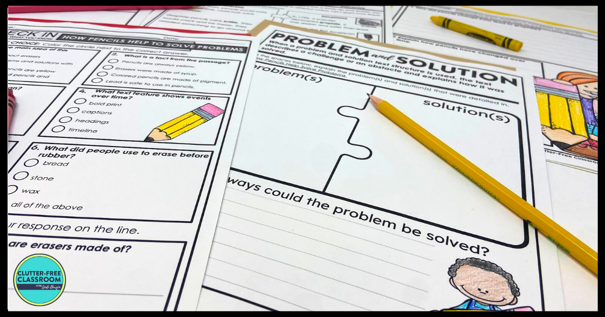 Pencil Activities for 2nd, 3rd, and 4th Grade Teaching with Jodi