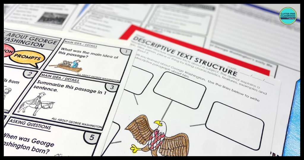 President's Day reading comprehension worksheets