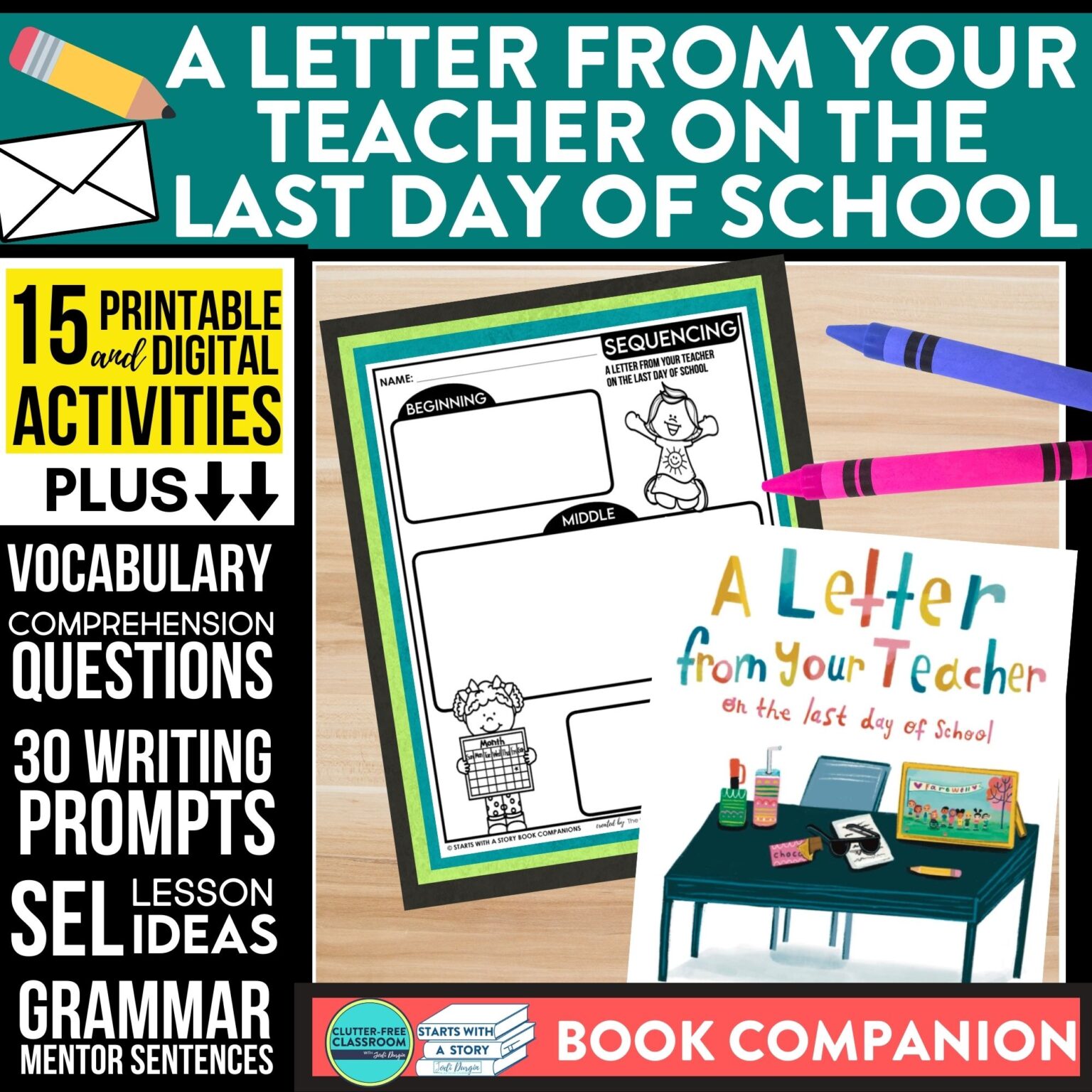 A Letter From Your Teacher on the Last Day of School Activities and Lesson Plans for 2024