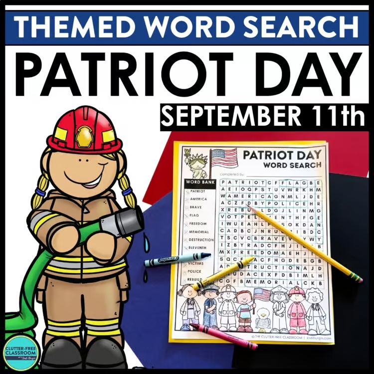 Patriot Day word search