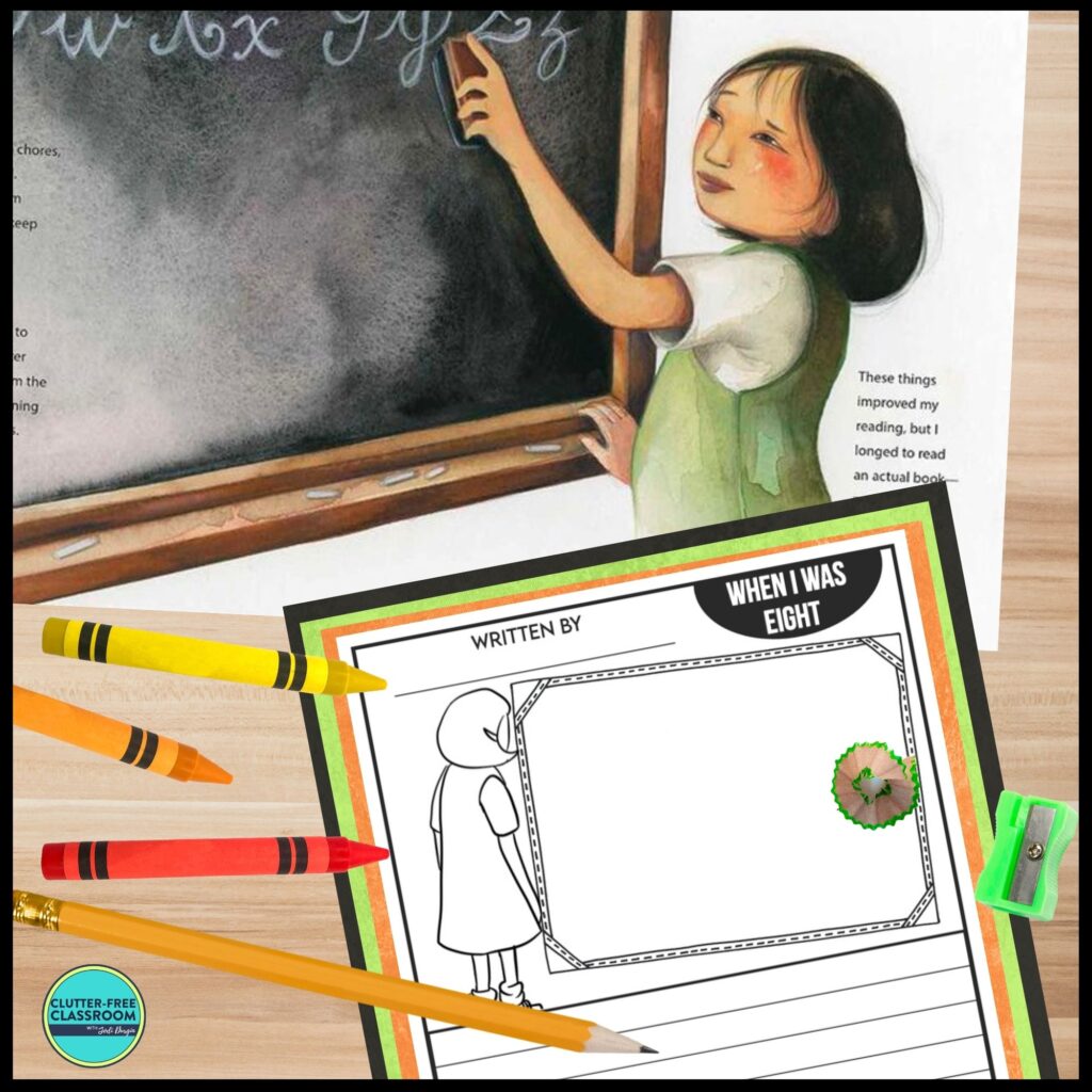 When I Was Eight book and writing activity