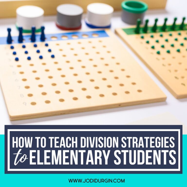 how to teach division strategies